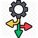 Directions Gear Wheel Icon