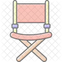 Directors Chair Lineal Color Icon Icon