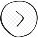 Seta Seta Para A Direita Circulo Ícone