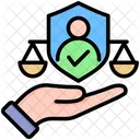 Direitos Legal Protecao Ícone