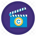 Direitos Autorais De Filmes Claquete Direitos Autorais Icon