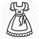 Dirndl Woman Clothes Dirndl Icon