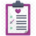 Dirt Chart Health Report Clipboard Icon
