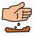 Dirty Hand Dirt Icon