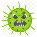 Microorganism Dirty Germs Scary Bacteria Icon