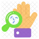 Hand Germs Magnifier Icon