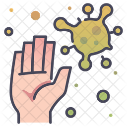 Dirty hands Icon - Download in Colored Outline Style