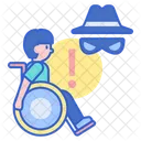 Disability Fraud Disability Thief Fraud Icon