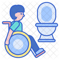 Disability Toilet Icon Of Colored Outline Style Available In Svg Png Eps Ai Icon Fonts