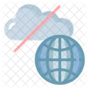 Disable Cloud Service Cloud Computing Icon