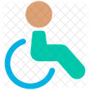 Medical Disable Wheel Chain Icon