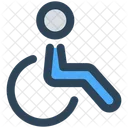 Medical Disable Wheel Chain Icon