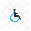 Patient Wheelchair Health Icon