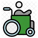 Disabled Wheelchair Injury Icon