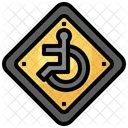 Disabled Regulation Road Signs Icon