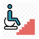 Disabled Staircase Wheelchair Icon