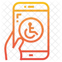 Disabled Smartphone Mobile Icon