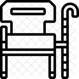 장애인 의자  아이콘