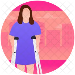 Disabled Girl  Icon
