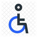 Disabled Wheelchair Human Icon