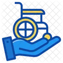 Disabled Coverage Insurance Protection Risk Protect Icon