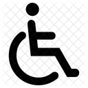 Disabled Man Wheelchair Icon
