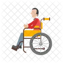 Man Disabled Sitting Icon