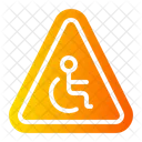 Disabled Person Disability Warning Icon