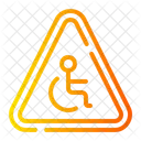 Disabled Person Disability Warning Icon