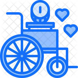 Disabled Person Donation  Icon