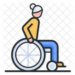 Disabled Senior  Icon