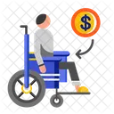 Disablement Benefit Insurance Accident Compensation Icon