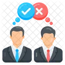 Disagreement Conflict Issue Opinion Clash Icon