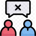 Network Communication Disagreement Icon