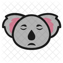 Disappointed Koala Emoji Icon