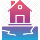 Disaster House Insurance Icon