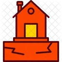 Disaster House Insurance Icon