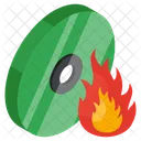 Disc Burning Cd Burning Cd Combustion Icon