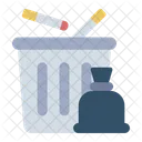 Discarded Cigarette Trash Quit Smoking Icon
