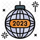 New Year 2023 Disco Ball Icon