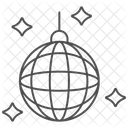 Disco Ball Thinline Icon Icon