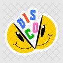 Disco Ball Disco Emoji Disco Word Icon