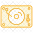 Disco Jockey Duotone Line Icon Icon