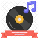 Fita Musical Disco Musical Cd Musical Ícone