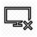 切断、表示、画面 アイコン