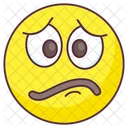 Discontent Emoji Discontent Expression Emotag Icon