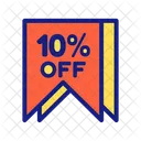 Discount 10%  Icon