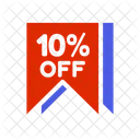 Discount 10%  Icon
