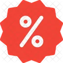 Percent Discount Sticker Icon