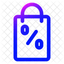 Discount Online Shopping Shopping Bag Icon